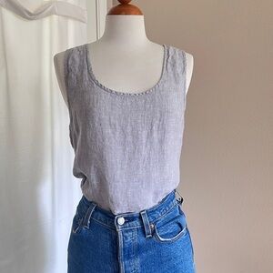 Jones New York 100% Linen Tank